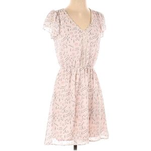 TU Maison Jules Music notes dress pink black s